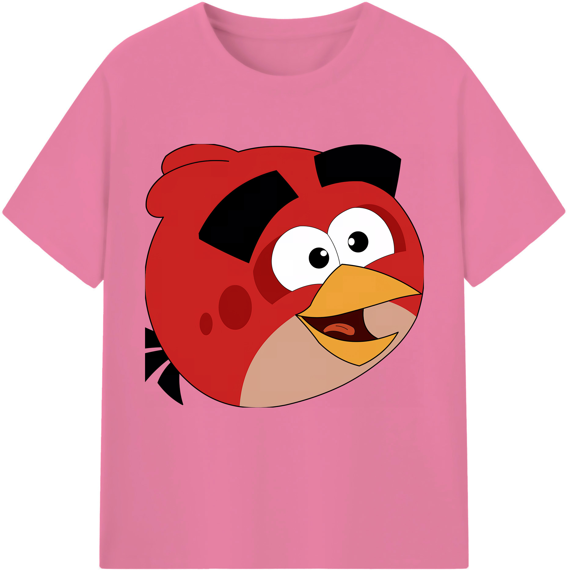 （画像用） Angry Birds アングリーバード 綿100％半袖Tシャツ（フロントプリント）